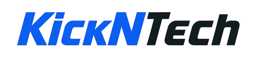 Logo of KickNTech on a white background